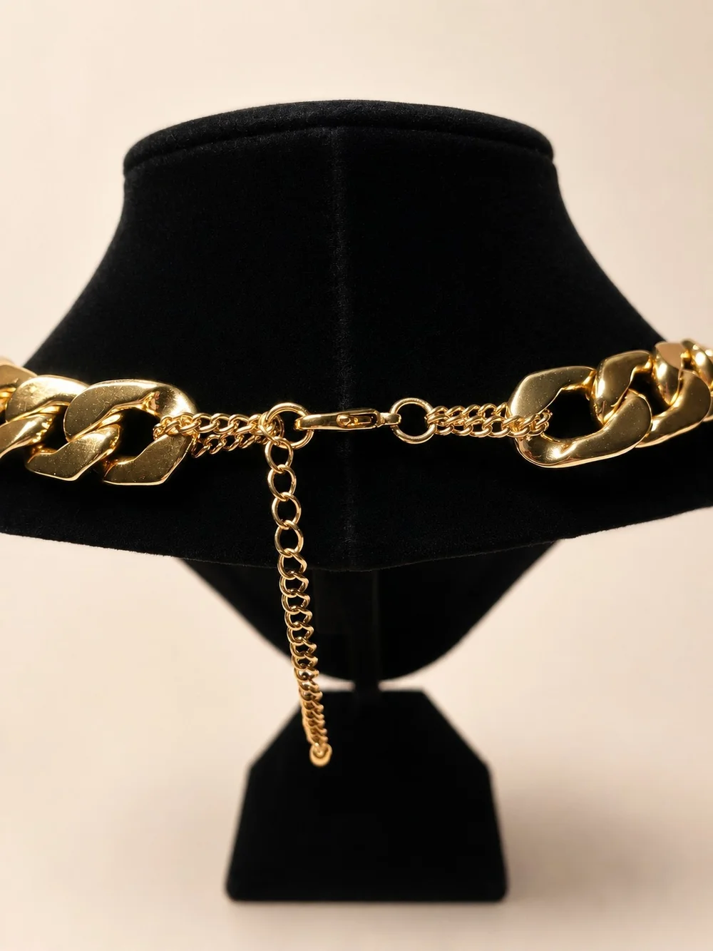 NWOT Lavender Purple & Gold Chunky Chain Statement Necklace